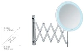 WENKO 24102100 - Zrkadlo BARONA 20x34 cm lesklý chróm