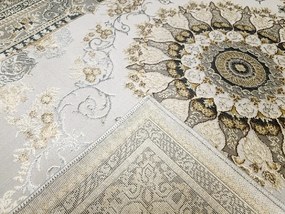 Koberec Deluxe 9093 béžový s orientálnym vzorom – obdĺžnikový Rozmer: 140x190 cm