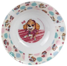 Detský porcelánový riad, 3-dielna súprava (Labková patrola/ružová) (100368556)