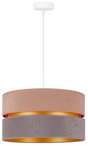 Duolla - Luster na lanku DUO 1xE27/15W/230V pr. 40 cm béžovošedá