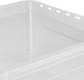Keeeper Úložný box s vekom BEA Clearbox 43L, 59 x 39 x 27 cm