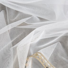 ZÁCLONA NA KRÚŽKOCH CASSIE 300X150 CM BIELA