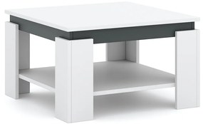 Konferenční stolek Tinto 68 cm bílý/antracit