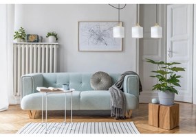 Závesné svietidlo Riffle Square Spider, 3x biele sklenené tienidlo, b/g