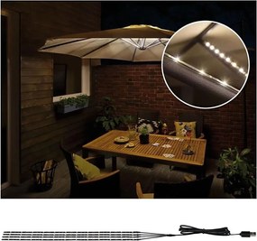 Paulmann 94208 - LED/1,8W Osvetlenie slnečníka PARASOL 5V/USB 1,6m