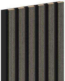 Mexen Lam-B, akustické stenové lamely 275 × 30 cm, HDF doska 4 mm, technická dyha, dub ónyxový, S100-275307-3015-010