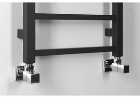 Sapho - Kúpeľňový radiátor METRO DOS 247W/230V 40x114 cm matná čierna