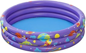 Bestway Nafukovací bazén s loptičkami 102cm x 25cm Bestway 52466 fialový