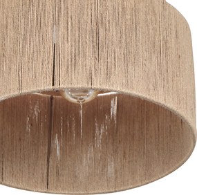 Japandi stropné svietidlo hnedé s lanom - Smille