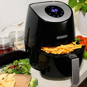 InternetovaZahrada Teplovzdušná fritéza FRYER 1 black - 9 v 1 s dotykovým displejom 1485 W 3,6 l