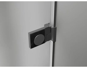 Mexen, Mexen Lunar-B Otočné ľavé sprchové dvere 90 cm, transparentné, pištoľový kov - 832-090-000-95-00-L