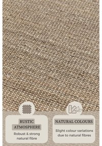 Béžový jutový koberec 60x90 cm Bouclé – Hanse Home
