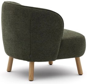 Zelené ženilkové kreslo Ulit – Kave Home