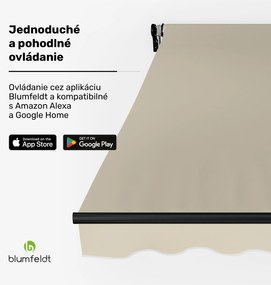 Blumfeldt CloudShade Markíza, Inteligentné ovládanie, UV ochrana, Montáž na stenu