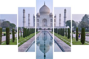 Obraz - Taj Mahal za východu slnka (150x105 cm)