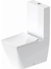 DURAVIT Viu WC misa kombi Rimless s hlbokým splachovaním, Vario odpad, 370 x 650 mm, biela, s povrchom HygieneGlaze, 2191092000
