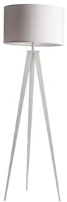 Biela stojacia lampa Zuiver Tripod, ø 50 cm