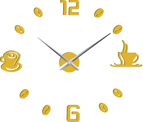 SENTOP | Nalepovacie hodiny na stenu káva I SENTOP 12P023 analógové