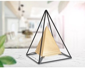Kovová soška v zlatom dekore Mauro Ferretti Piramid