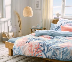 Obliečky na vankúše z mikrovlákna, koralové, 2 ks, cca 80 x 40 cm