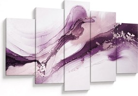Obraz - Purple fluid art (150x105 cm)