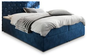 Čalúnená posteľ boxspring IRANA, 180x200,  magic velvet 2216