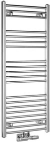 Aqualine Aqualine, ALYA vykurovacie teleso rovné 500x1188mm, stredové pripojenie, chróm, LLS302