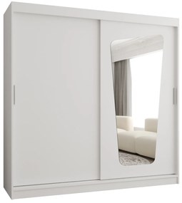 Šatníková skriňa 200 cm Mokka (biela). Akcia -19%. Vlastná spoľahlivá doprava až k Vám domov. 1126036