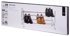 Kovový teleskopický stojan na topánky v striebornej farbe – Premier Housewares