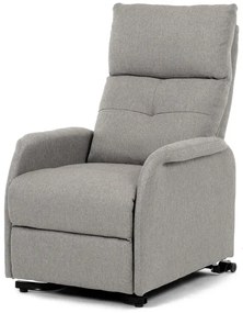 Křeslo polohovací, eletrické, krémová látka.