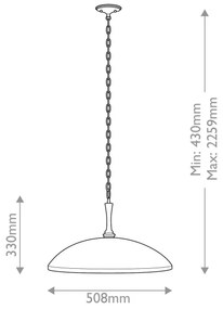 Kichler KL-DELAROSA-P-BK - Luster na reťazi DELAROSA 1xE27/60W/230V čierna/mosadz