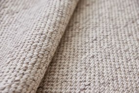 Diamond Carpets India, Ručne viazaný kusový koberec Salt DE 4061, 80x150, biela, obývacia izba