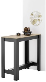 Barový stolík Matioso 2 (dub artisan + čierna). Vlastná spoľahlivá doprava až k Vám domov. 1123402