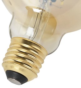 Sada 3 LED žiaroviek E27 Dim to Warm G95 zlatá 8W 806lm 2000-2700K