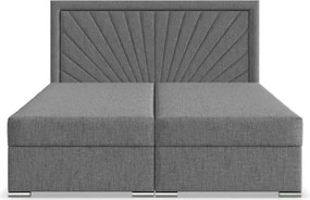 Manželská posteľ VICENZA 140×200 cm sivá