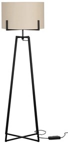 Béžová stojacia lampa s textilným tienidlom (výška 160 cm) Holly – WOOOD