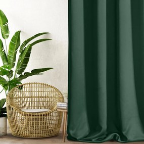 ZATEMŇOVACÍ ZÁVES NA KRÚŽKOCH PARISA 135X250 CM TMAVOZELENÁ