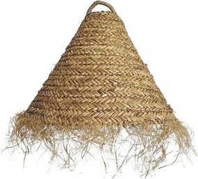 Prírodné závesné tienidlo z morskej trávy so strapcami - Ø 40 * 32cm