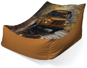 Sablio Sedací vak Lounge Žltý školský autobus - 120 x 100 x 80 cm