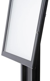 Menu vitrína 4 x A4, čierna