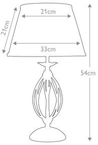 Elstead ART-TL-BLACK - Stolná lampa ARTISAN 1xE27/60W/230V čierna