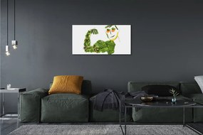 Obraz canvas Znak so zeleninou 140x70 cm