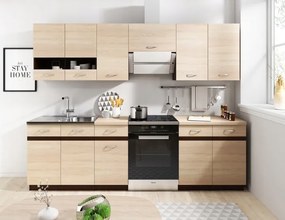 Kuchyňská skříňka Livia 40 cm dub sonoma/tmavě hnědá