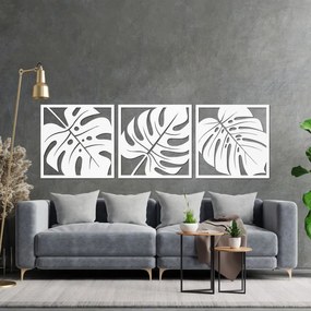 Drevená nástenná dekorácia Monstera | SENTOP PR0536