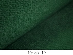 Rozkladacia pohovka s úložným priestorom Soria - tmavozelená (Kronos 19) / orech