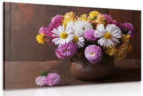 Obraz zátišie s jesennými chryzantémami Varianta: 90x60