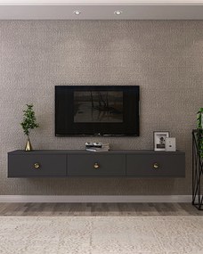 TV stolík/skrinka Zulia (antracit). Akcia -19%. Vlastná spoľahlivá doprava až k Vám domov. 1144964