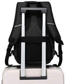 Konofactory Čierny odolný batoh do lietadla "Transporter" - M (35l)