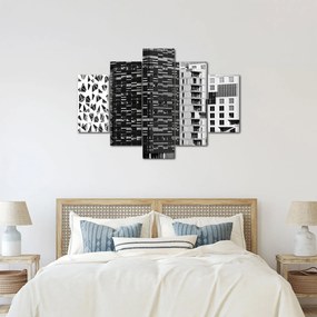 Obraz čiernobiele architektúry (150x105 cm)