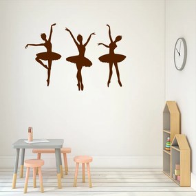 Veselá Stena Samolepka Balet Farba: hnedá, Veľkosť: 100 x 67 cm